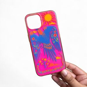 TYPO x Marty Fox iPhone 13/14 case
• Vibrant Pink Phone Case with Bird Design